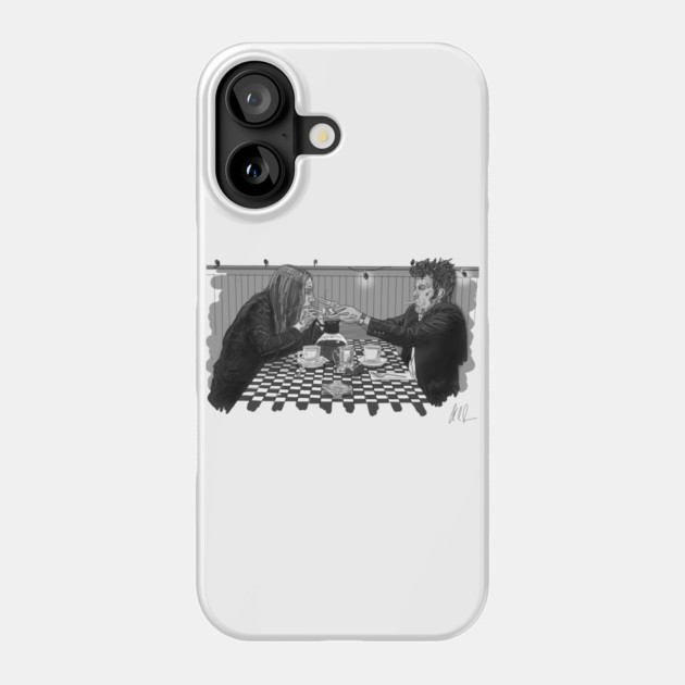 Coffee & Cigarettes: Mr. Waits and Mr. Pop Phone Case by 51Deesigns