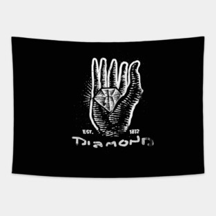 Diamond hand Tapestry