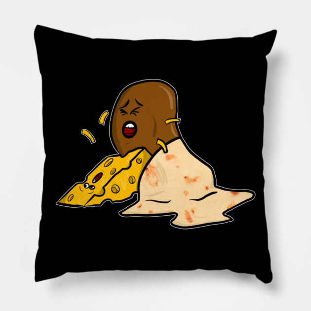 Bean & Cheese Tacos De Frijoles Con Queso Pillow by belownormal