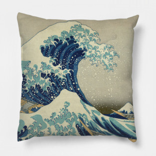 The Great Wave of Kanagawa Pillow