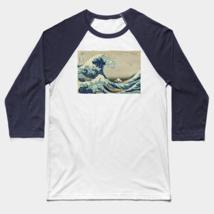 The Great Wave of Kanagawa Baseball T-Shirt