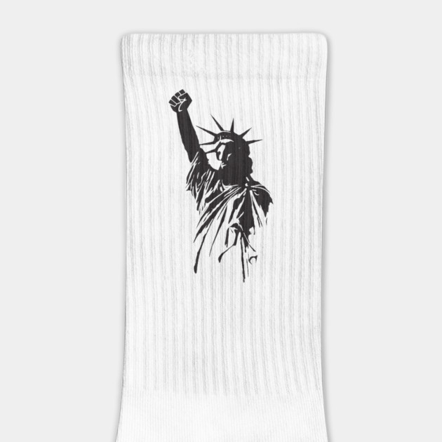 Statue Of Liberty With Raised Fist Political Protest by Nonstop Shirts
