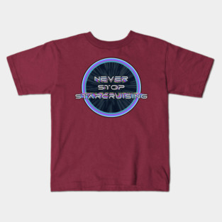 Never Stop Starcruising - Retro Style Kids T-Shirt