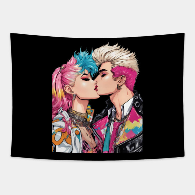 Punk Rock Tapestry by animegirlnft