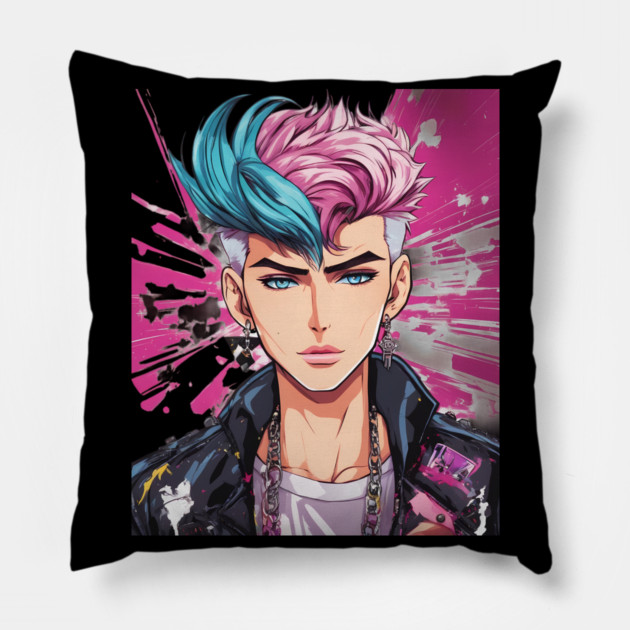 Anime Boy Pillow by animegirlnft