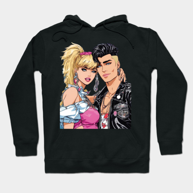 80s Synthwave Hoodie by animegirlnft