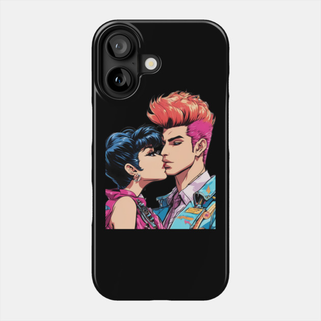 Pop Art Couple Phone Case by animegirlnft