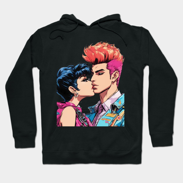 Pop Art Couple Hoodie by animegirlnft