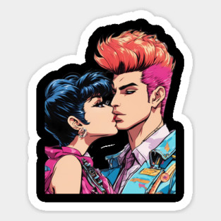 Pop Art Couple Sticker