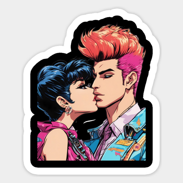 Pop Art Couple Sticker by animegirlnft
