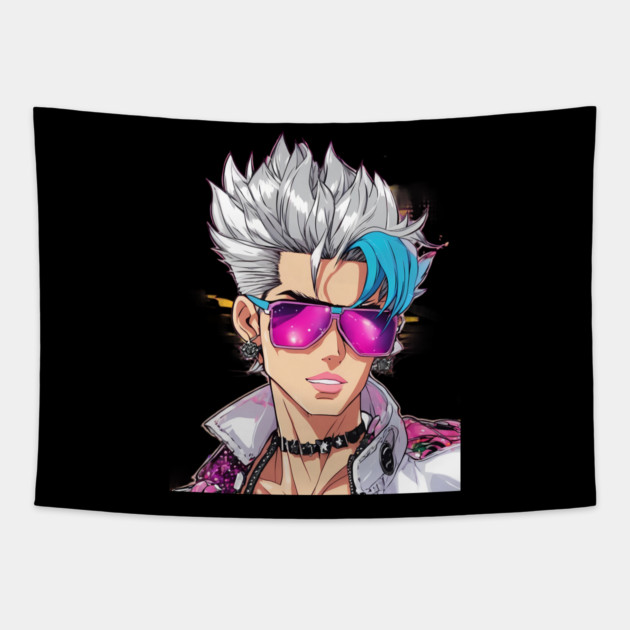 Cool Boy Tapestry by animegirlnft