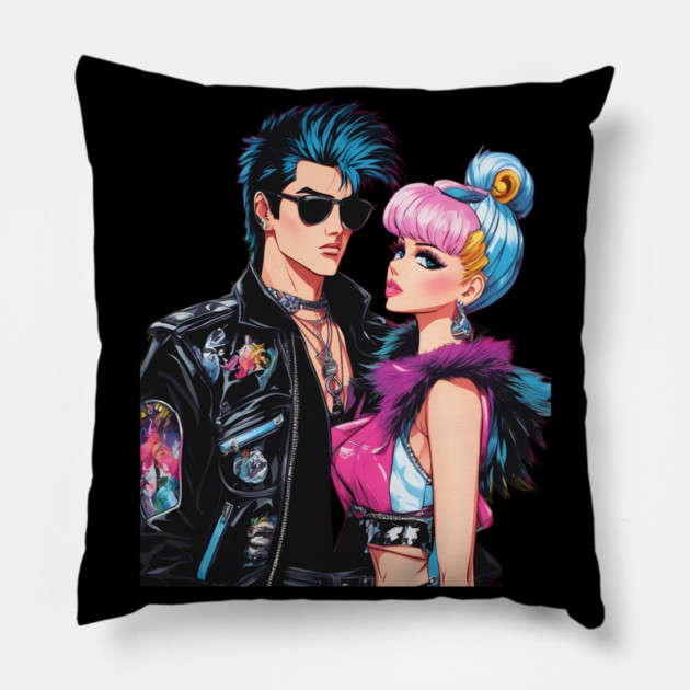 Romance Boyfriend Girlfriend Pillow by animegirlnft