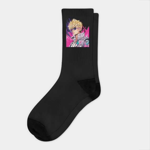 Handsome Boy Socks by animegirlnft