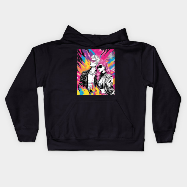 Love Relationship Kids Hoodie by animegirlnft