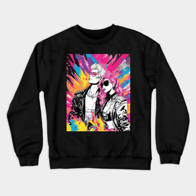Love Relationship Crewneck Sweatshirt by animegirlnft
