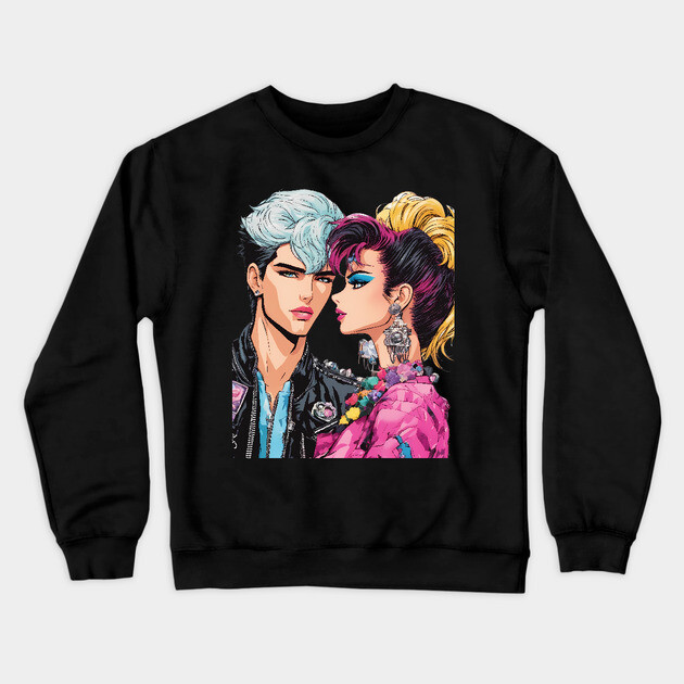 Couples Love Crewneck Sweatshirt by animegirlnft