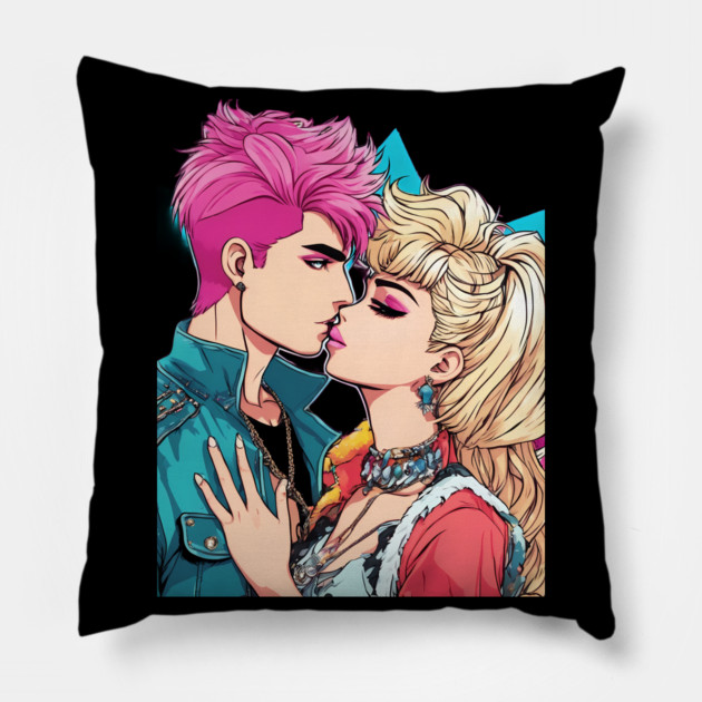 Kissing Couple Pillow by animegirlnft