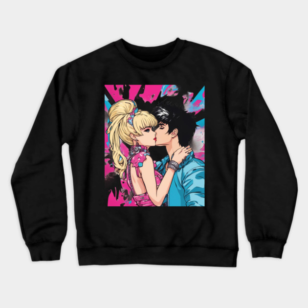 Hugs and Kisses Crewneck Sweatshirt by animegirlnft