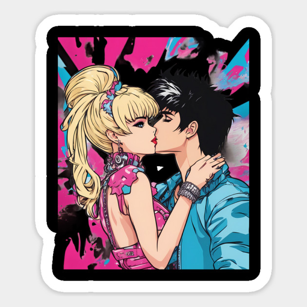 Hugs and Kisses Magnet by animegirlnft