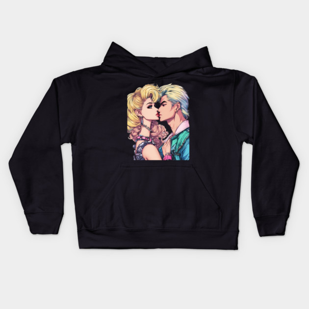 Love Couple Kids Hoodie by animegirlnft