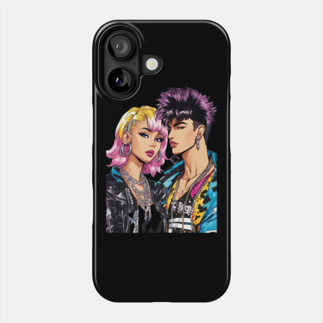 Skater Boy Girl Phone Case by animegirlnft