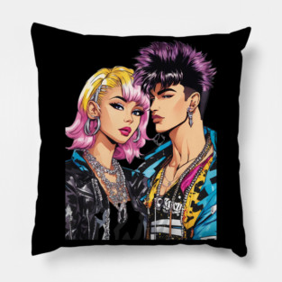 Skater Boy Girl Pillow