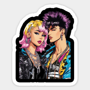 Skater Boy Girl Sticker
