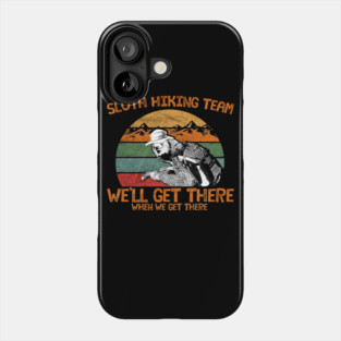 Sloth Hiking Team Phone Case