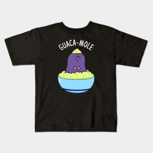 Guaca-Mole Cute Mole Pun Kids T-Shirt