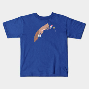 Pickleball Squirrel Kids T-Shirt