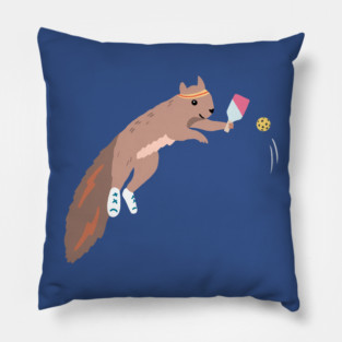 Pickleball Squirrel Pillow
