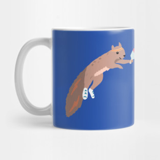 Pickleball Squirrel Mug
