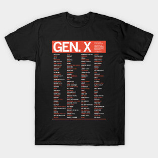 GEN X - SLANG GUIDE - RED T-Shirt