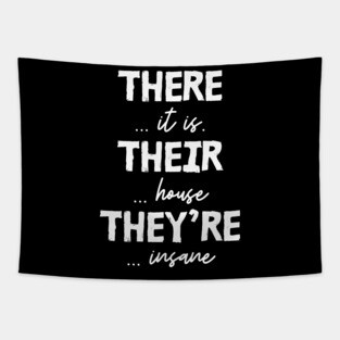 There Their They're Funny Grammar Grammatical Teacher Tapestry