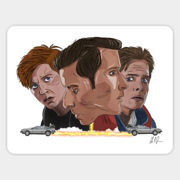 Back to the Future: 2 Heavy Universes Magnet by 51Deesigns