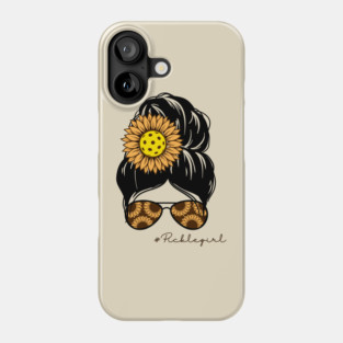 Pickleball girl, pickleball woman, pickleball player Phone Case