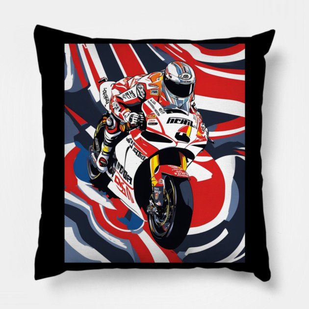 Motorbike Pillow by animegirlnft
