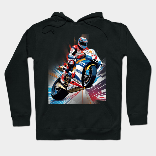 Motocross Hoodie by animegirlnft