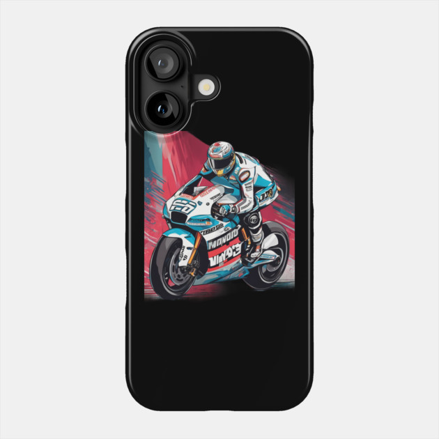 Motorcycle Racing Phone Case by animegirlnft