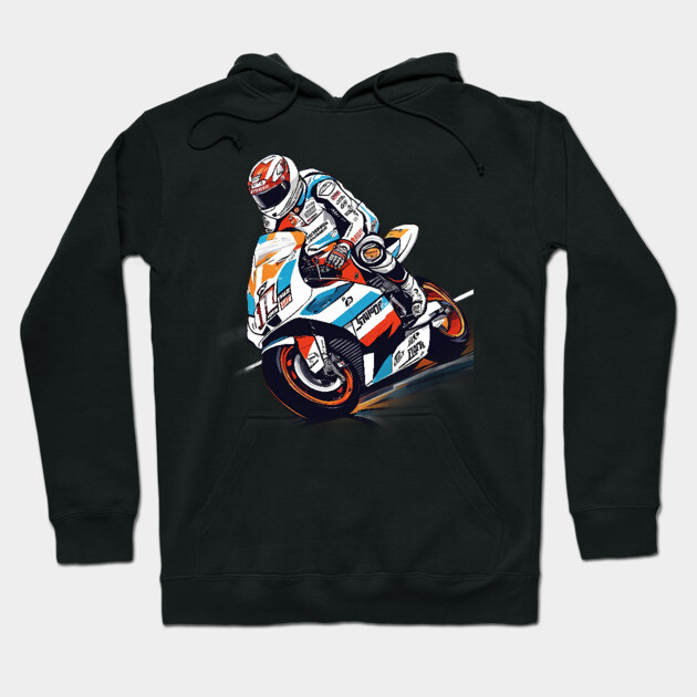 Motorbike Racing Hoodie by animegirlnft