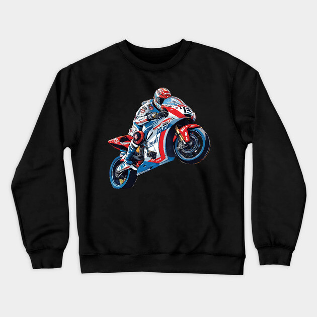 Moto Racing Crewneck Sweatshirt by animegirlnft