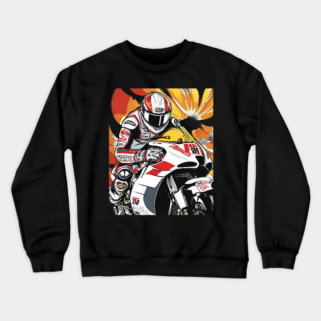 Racing Bike Crewneck Sweatshirt by animegirlnft