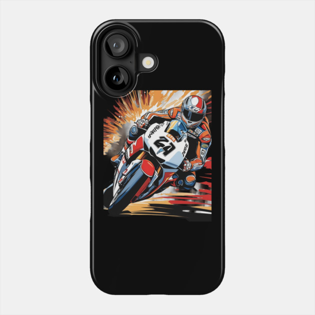 Racing Motorcycle Phone Case by animegirlnft