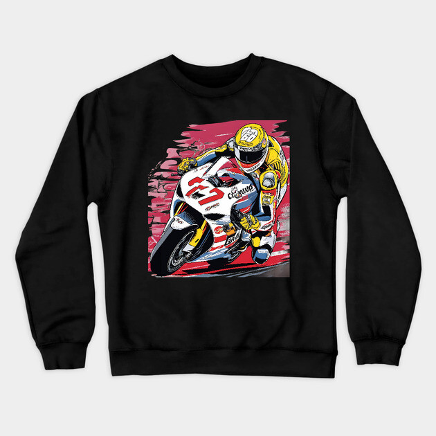 Racer Motorsport Crewneck Sweatshirt by animegirlnft