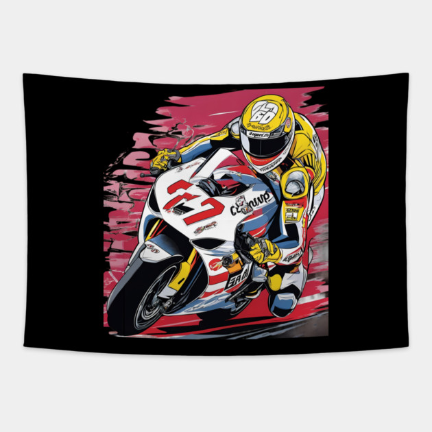 Racer Motorsport Tapestry by animegirlnft
