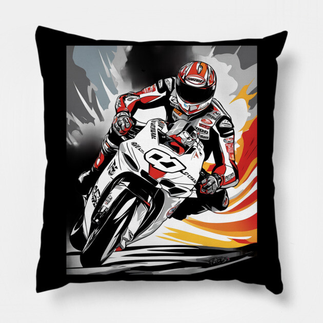 Speeder Bike Pillow by animegirlnft