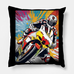 Moto Motorbike Motorcycle Pillow
