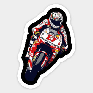 Motorbike Driver Sticker