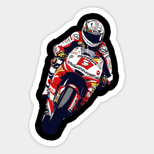 Motorbike Driver Magnet by animegirlnft
