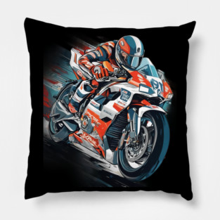 Motorcyclist Pillow